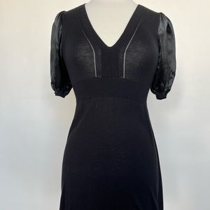 Black sweater mini dress